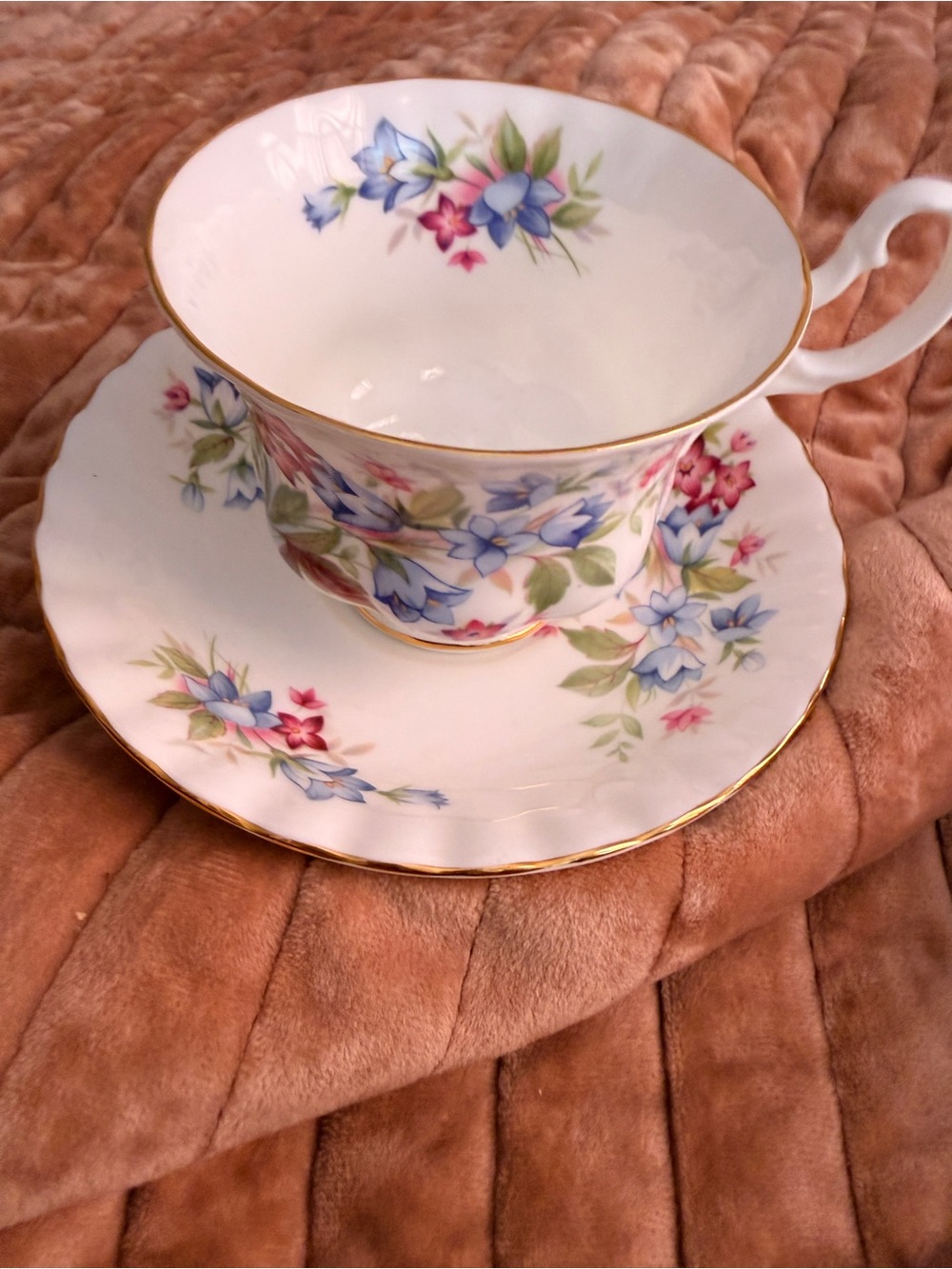 Vintage Royal Albert Bourton Cup & Saucer Summertime Series Bone China England